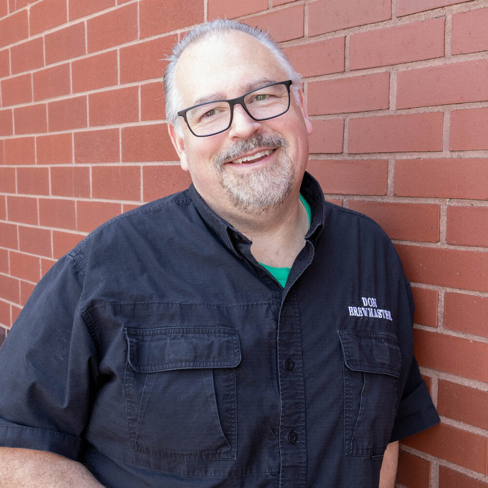 Picture of Don Anderson. Flying Cloud's head brewer of Delta-9 THC beverages