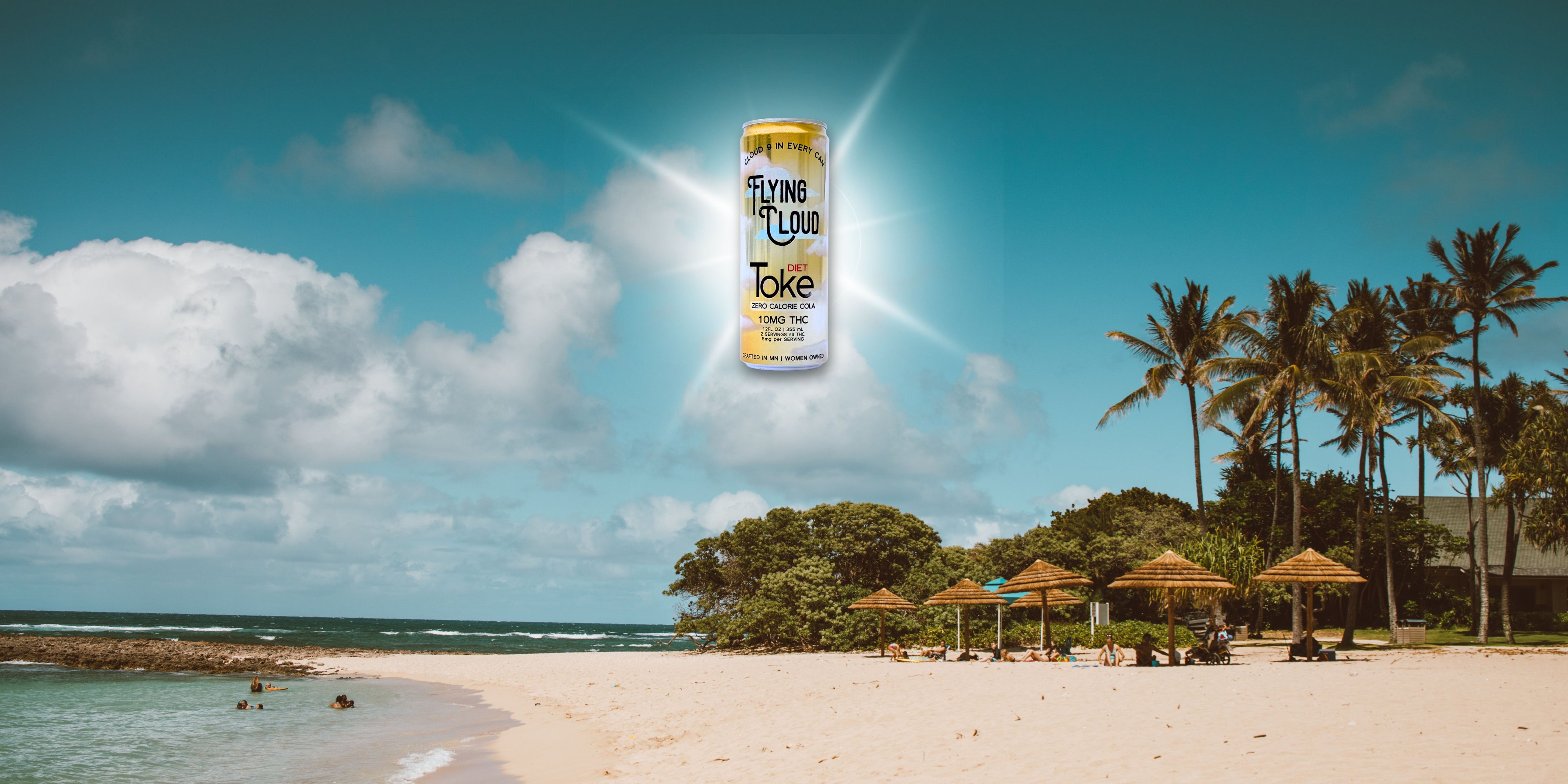 A picture of our "Diet Toke" zero-calorie, sugar-free, delta 9 thc beverage